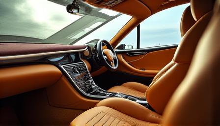 Interior de coche en cuero personalizado