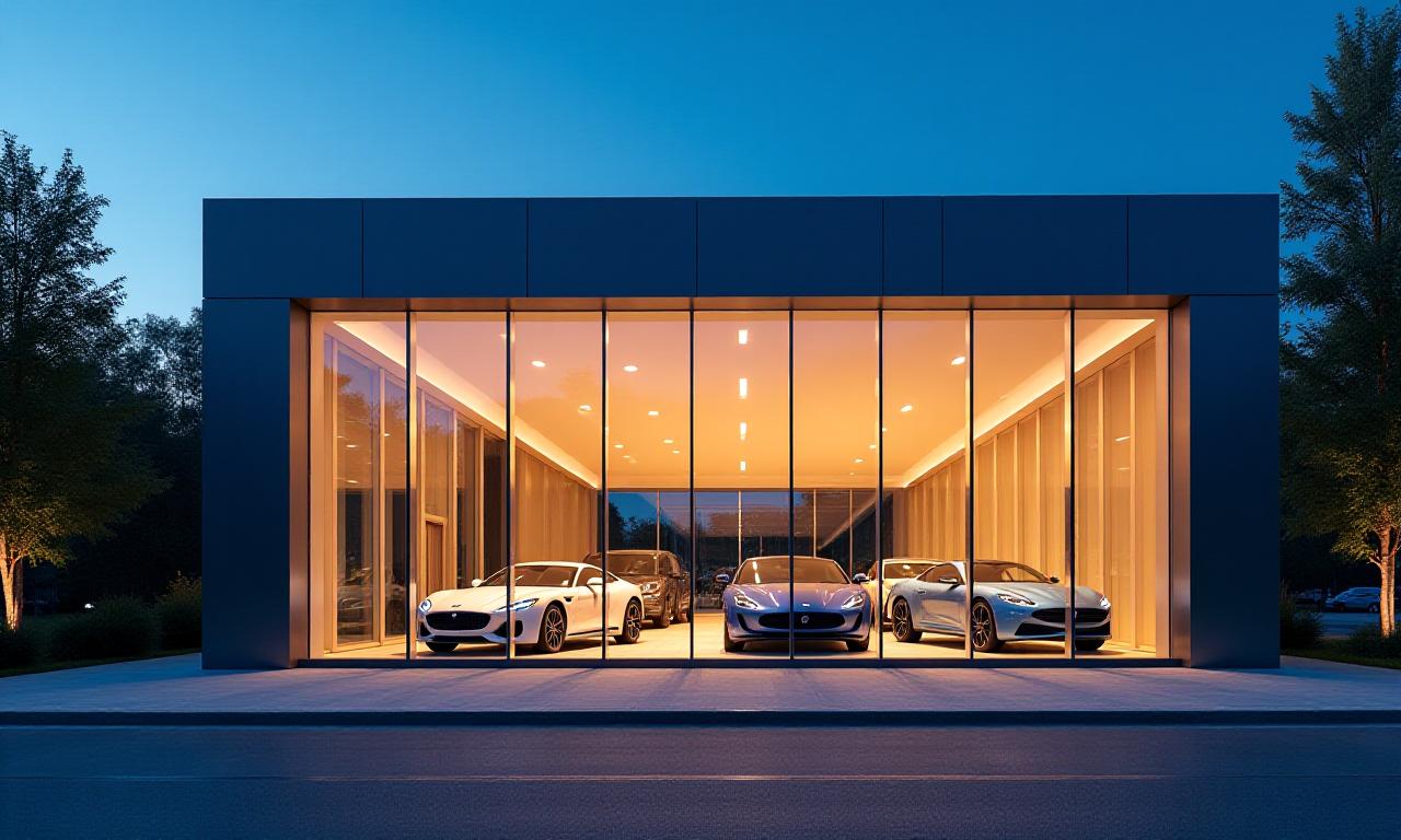 Fachada del concesionario Horologium Motors en Madrid